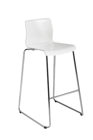 Bar stool, Prag, white
